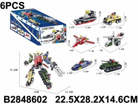 конструктор Трансформер (6 шт.блок) (24)