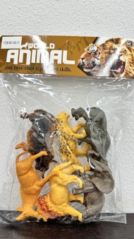 резиновые дикие животные